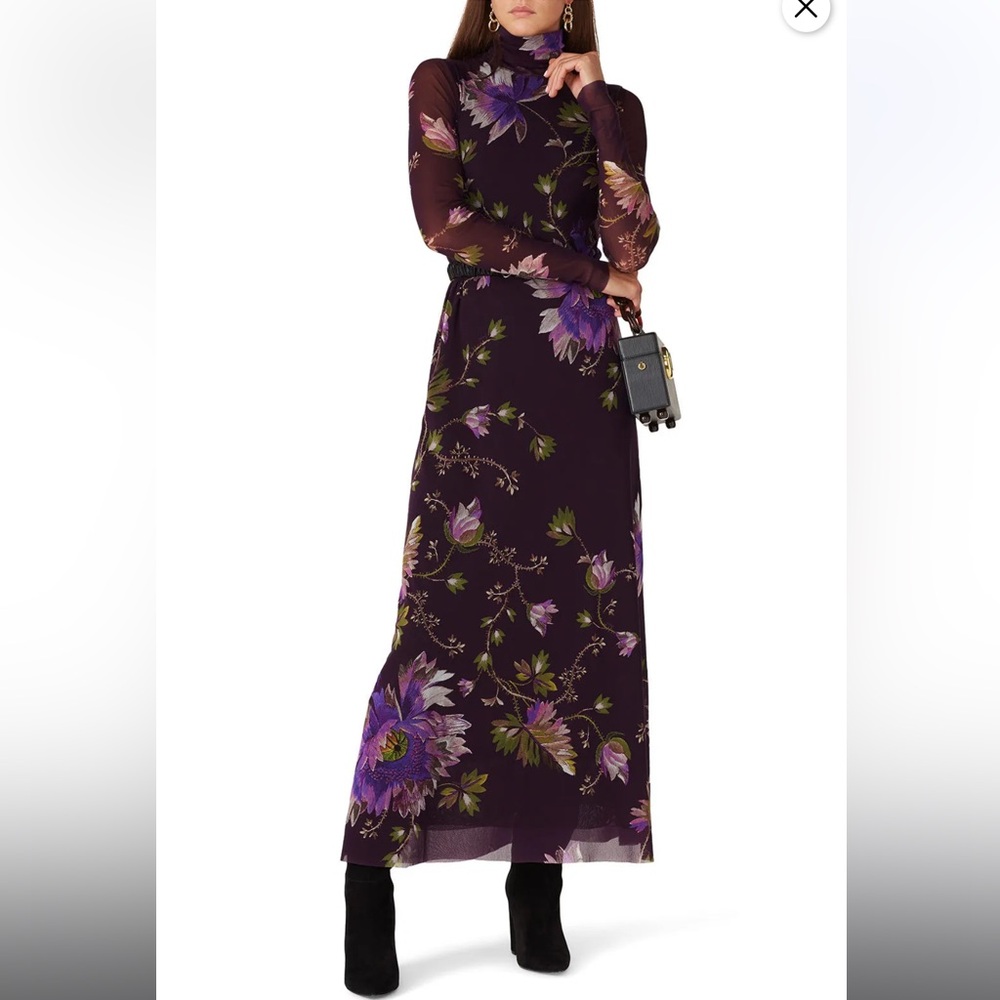 Fuzzi Plum Floral Dress, RTR